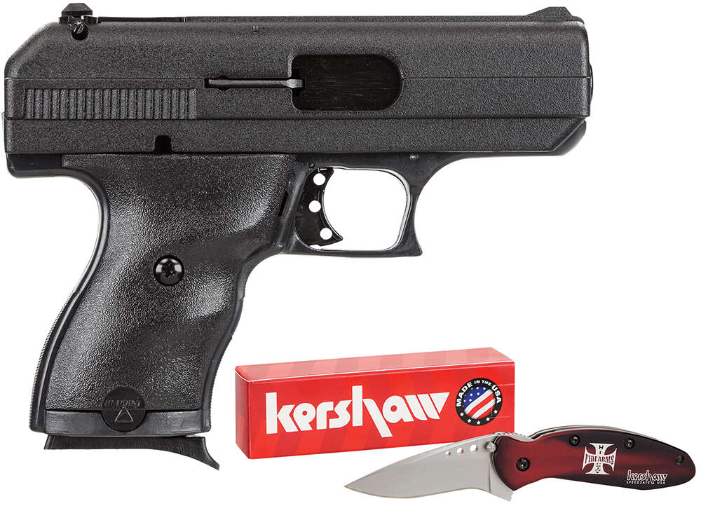Ammunition Hi Point Firearms Ready Series HI-POINT C-9 GUN W/HARD CASE/KERSHAW KNIFE BLK POLY SEMI AUTO 8-SHOT 3.5"